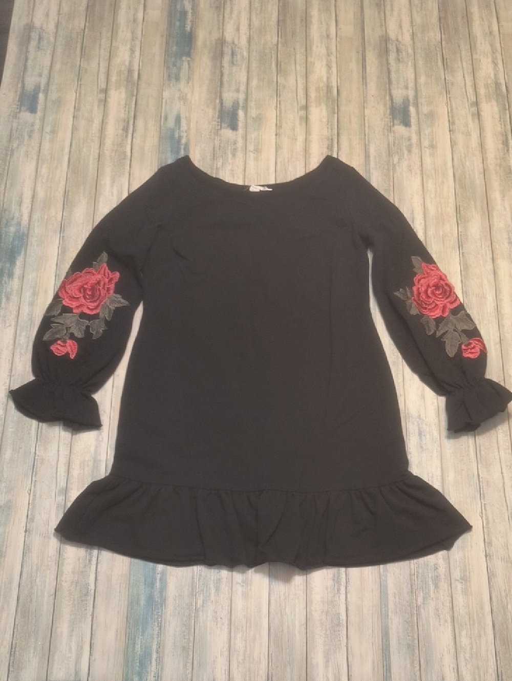 Floral Boston Proper Long Sleeve Dress